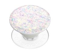 PopSockets PopSockets PopTop Iridescent Confetti White Porte-doigt pour téléphone portable Multicolore