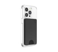PopSockets PopWallet - Porte-Cartes Élégant et Repositionnable pour Smartphones - Black