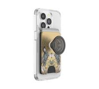 PopSockets: PopWallet+ pour MagSafe - Porte-Cartes avec PopTop intégré remplaçable pour Smartphones et étuis - Jardin Secret