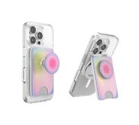 PopSockets Porte-Cartes pour MagSafe, avec béquille réglable, Support magnétique, Motif Arc-en-Ciel (Rainbow - Aura)