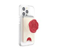 PopSockets Portefeuille de téléphone avec poignée Extensible, Support pour Cartes de téléphone, Compatible avec Le Chargement sans Fil, Portefeuille Compatible avec MagSafe®, Lettre Poudlard