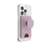 PopSockets Portefeuille pour téléphone avec béquille extensible, porte-cartes pour téléphone - Rose pâle