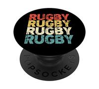 PopSockets Retro Rugby Player Gift - Vintage Rugby PopSockets Support et Grip pour Smartphones et Tablettes