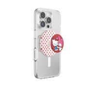 PopSockets Sanrio Poignée ronde pour téléphone compatible avec MagSafe, anneau adaptateur inclus, support de téléphone, compatible avec chargement sans fil, Sanrio - Say Cheese Hello Kitty