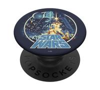 PopSockets Star Wars Group Victory Scene Retro Poster PopSockets PopGrip - Support et Grip pour Smartphone/Tablette avec un Top Interchangeable