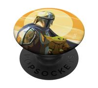 PopSockets Star Wars The Mandalorian Mando and the Child Clan of Two PopSockets Support et Grip pour Smartphones et Tablettes