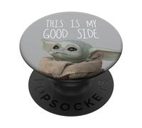 PopSockets Star Wars The Mandalorian The Child This Is My Good Side PopSockets PopGrip - Support et Grip pour Smartphone/Tablette avec un Top Interchangeable