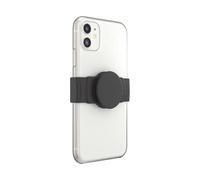 PopSockets: Support et poignée de téléphone Non adhésifs PopGrip Slide Stretch avec Bords carrés et Top Interchangeable - Compatible avec la Plupart des téléphones - Black