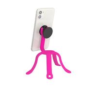 PopSockets : Support flexible pour téléphone portable, trépied de téléphone, support universel pour appareil - Rose vif