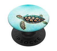 PopSockets Tortue de Mer PopSockets PopGrip - Support et Grip pour Smartphone/Tablette avec un Top Interchangeable