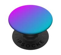 PopSockets Violet Bleu Dégradé Chic Ombre Violet Roses Esthétique PopSockets PopGrip - Support et Grip pour Smartphone/Tablette avec un Top Interchangeable