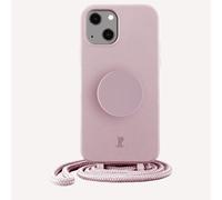 PopSockets x Just Elegance | Necklace Case | Etui pour portable iPhone 13 | PopGrip | avec cordon amovible | Porte-doigts I Rose Breath #1