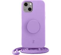 PopSockets x Just Elegance | Necklace Case | Etui pour portable iPhone 13 | PopGrip | avec cordon amovible | Porte-doigts I Lavande