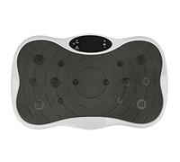 POPSPARKk Fitness Plateforme Vibrante, Surface d’entraînement antidérapante Écran LCD Télécomm0 Noir et Blanc