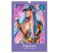 Popstars - Inspiriert vom Mangastil (Wandkalender 2026 DIN A4 hoch), CALVENDO Monatskalender: Fantasievolle Popstar Figuren