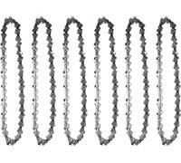 POPU-6 Pièces Chaîne De Mini Tronçonneuse,15 Cm 6 Pouces 37 Maillons Chaînes De Scie Pour Tronçonneuse Portative Remplacement De La Chaîne Pour L'Arbre D'Élagage Des Branches
