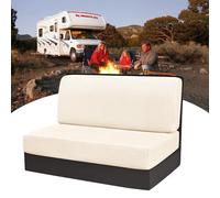 POPUBBY Housse de Coussin de Siège de Caravane, 1 Set Élastique Jacquard pour Camping-Car Lavable Housses de Coussin Dinette RV, Housses de Siège pour Caravane