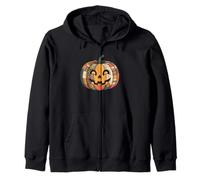 Populaire Art Patchwork Citrouille Boho Halloween Sweat à Capuche