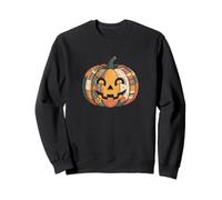 Populaire Art Patchwork Citrouille Boho Halloween Sweatshirt
