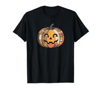 Populaire Art Patchwork Citrouille Boho Halloween T-Shirt