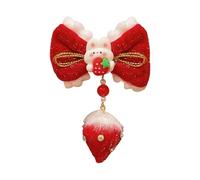 Populaire Bowknot Pince à Cheveux Tissu Antidérapant Solide Clip Thème de Noël Designs pour Femmes et Enfant Ornement de Cheveux Quotidien