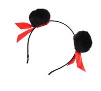 Populaire Necha Buns Hairhoop avec pompons en fourrure Bowknot Hair Buns Headband/Hairtie pour femmes et filles Accessoires Cosplay Accessoire de cheveux