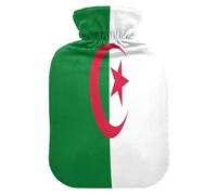 Populaire République démocratique Algérie Drapeau Bouillotte Bouillotte avec housse souple 1L Sacs à eau pour muscles endoloris