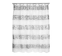 Popular Bath Sinatra Rideau de Douche de Luxe Glamour en Tissu Moderne Design Unique Blanc