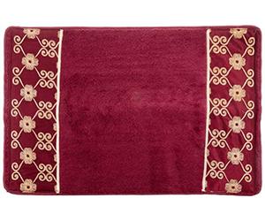 Popular Bath Tapis de Bain Vlegant Rosa Collection Bordeaux/Doré