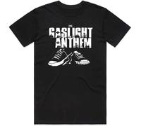 Popular Cotton T-Shirt The Gaslight Anthem T-Shirt Casual Mens Crewneck Tops Tees Manches Courtes(X-Large)