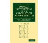 Popular Instructions on the Calculation of Probabilities - Lambert Adolphe Jacques Quetelet - Cambridge University Press - Livre en Anglais - Paperback Lambert Adolphe Jacques QueteletLambert Adolphe