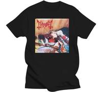 Popular Mayhem Dawn of The Black Hearts Men's Black T-Shirt Size Short Sleeve Round Collar Mens T Shirts Fashion Black L