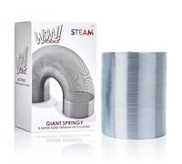 POPULAR SCIENCE Giant Springy Large Metal Coiled Helix Toy, Silver
