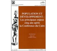 Population Et Développement : Les Principaux Enjeux Cinq Ans Après La Conférence Du Caire