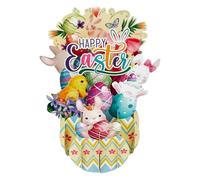 Popup Card Bunny Easter - Notacard 3D pliable avec thème à ressort et design coloré | Cadeau de salutation de vacances pour, adultes, fille, mari, sœur, nièce, épouse ou échange en classe