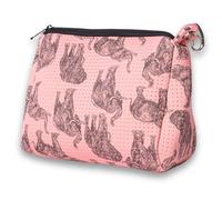 POPUPS Grande trousse de maquillage avec fermeture éclair en néoprène imperméable 19,6 x 27,3 x 12,7 cm, Éléphant majestueux