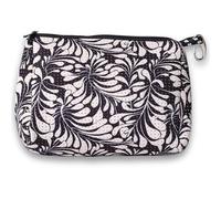 POPUPS Grande trousse de maquillage avec fermeture éclair en néoprène imperméable 19,6 x 27,3 x 12,7 cm, Palm Dreams Noir
