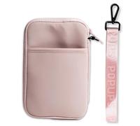 POPUPS Portefeuille de voyage pour femme - Grand organiseur de documents et support avec dragonne, Rose, Popups Brand Basic Grand sac fourre-tout en néoprène