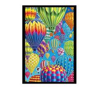 popyes Carnet de Notes avec Couverture de Peinture au Diamant de Noël Forme Spéciale Bricolage Diamond Painting Cahier de Croquis 50 Pages Blanches A5Bloc Note Journal Intime Fille Cadeau (H)