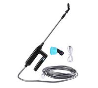 popyes Pulverisateur Electrique avec Lance Telescopique, Lance Télescopique Nettoyeur Haute Pression Portatif, Lance Pulvérisateur Jardin USB Rechargeable, Lance Haute Pression avec Tuyau et Buses