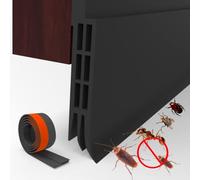 POPYS Boudin de porte isolant froid - Bande de scellement - Bourrelet de porte entrée - Bande adhésive isolante acustique - Contre lumière, air, bruit, insectes