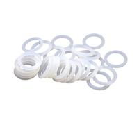 POQAX Joints toriques en silicone de qualité alimentaire, 30/50/100 pièces, diamètre du fil: 1/1,5/2/2,4/3/3,5mm, VMQ, blancs(OD 5mm(100pcs),1.5mm)