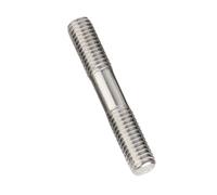 POQAX Tige filetée anti-âge à double tête, tige filetée en acier argenté, 35 mm, 30 mm, 200 mm, for la construction(4x45mm-10Pcs)