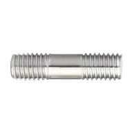 POQAX Tige fine à deux extrémités filetées, tige longue à double extrémité filetée de type allongé for équipement mécanique(M6-3pcs,130mm)