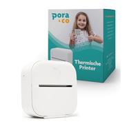 Pora&Co Mini imprimante photo pour smartphone, blanc