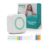 Pora&Co Mini imprimante photo pour smartphone, verte | ✅ Offres d'hiver