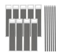 poraceous 54 Pièces Mine Crayon Chantier, 2,8mm Étanche Recharges, Charpentier Solides pour Dessin D'architecte, Idéal le Bois, Métal et l'Artisanat, HB, Résistantes et Durables