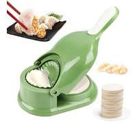 Poraceous 6 Pieces Machine à Dumpling Maker, Ravioli Maker, Formeur de Boulettes, Raviolis de 3 Tailles et 3 Emporte-pièces Ronds, Pierogi et Gyozas, Petits/Moyens/Grands-B