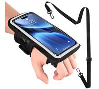 Poraceous Brassard de Sports Téléphones Portables, Brassard de Course avec Poche Écouteur, Résistant à Leau pour Tous Les Smartphones, Smartphone Running Brassard pour Poignet Et Avant-Bras