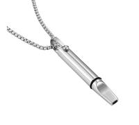 poraceous Collier de Respiration, Arrêter de Fumer, Colliers de Méditation, Chaîne avec Sifflet, Collier Respiration Anti Tabac, Chaîne Respiratoire, Colliers de Méditation Apaisant
